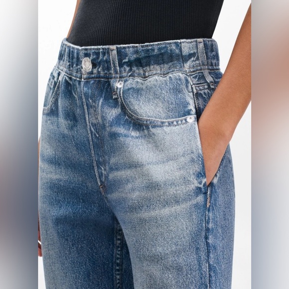 Rag & Bone Miramar Faux Denim Joggers, Elastic Waist & Cuffs | Small - Picture 3 of 14